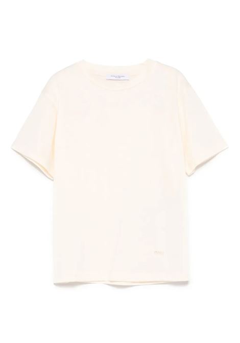 T-shirt con logo ricamato PAOLO PECORA KIDS | PP3906BURRO